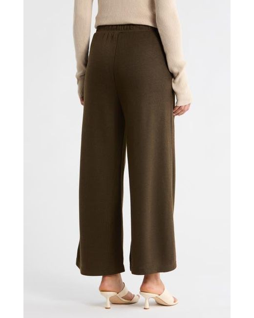 Max Studio Brown Crop Drawstring Pants