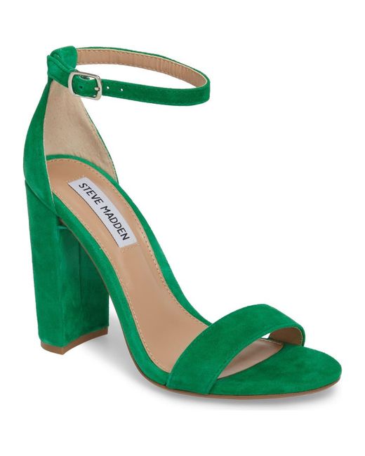 Steve Madden Green Carrson Ankle Strap Sandal
