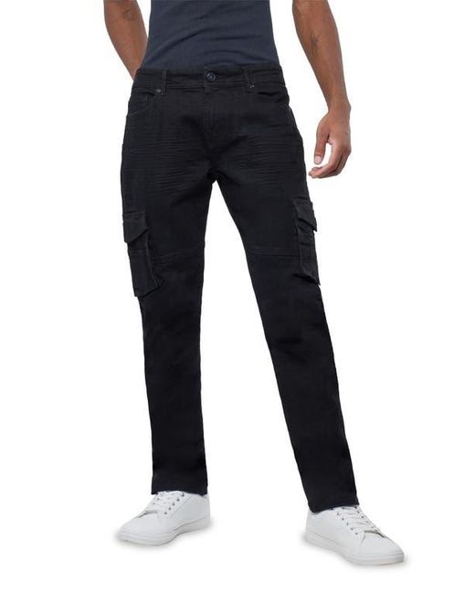 Xray Jeans Blue Slim Fit Cargo Pocket Denim Jeans for men
