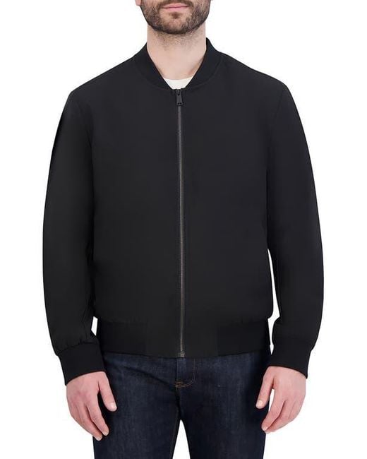 Cole Haan Blue Bomber Jacket for men