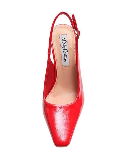 Lady Couture Red Mistic Slingback Pump