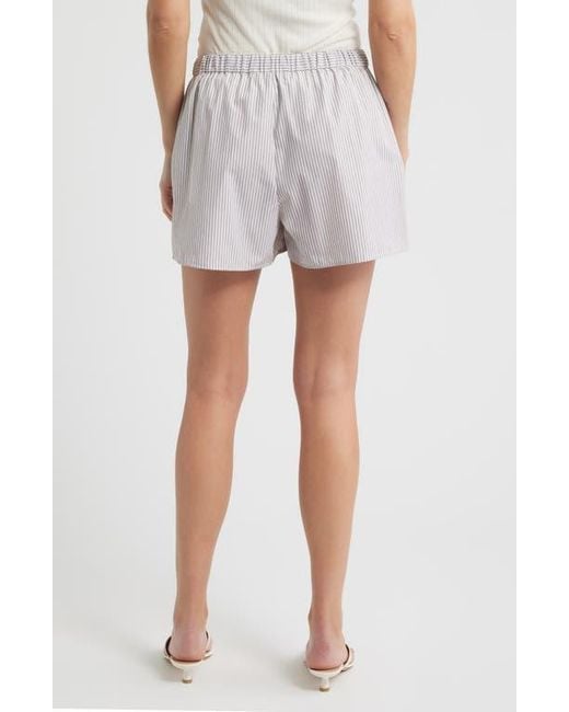 Bernardo Multicolor Stripe Drawstring Shorts