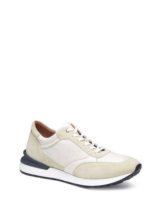 Johnston & Murphy White Briggs Perforated Sneaker for men