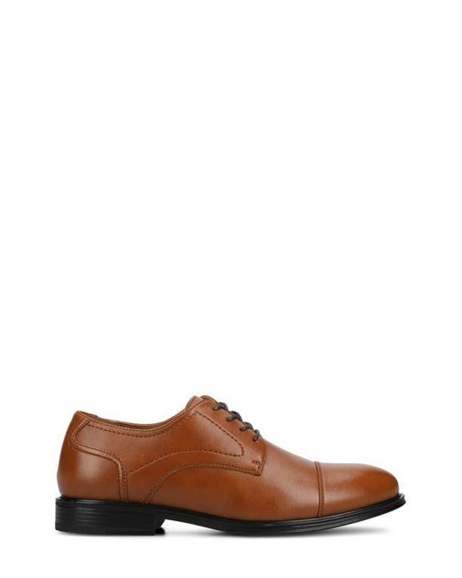 Vance Co. Brown Alec Cap Toe Derby for men
