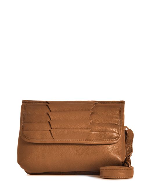 Day & Mood Small Brenna Leather Crossbody Bag In Brown At Nordstrom Rack