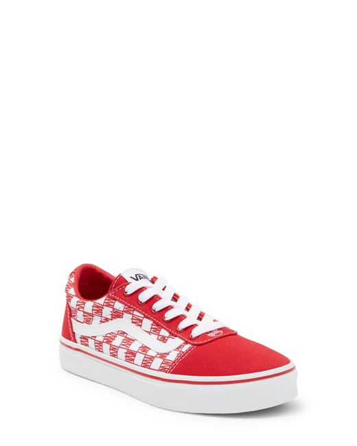 Vans Kids' Ward Sketch Checkerboard Sneaker In Sketched Checkerboard