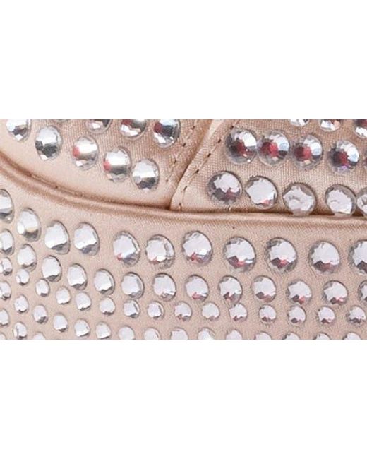 Lady Couture Pink Rhinestone Platform Ankle Strap Sandal