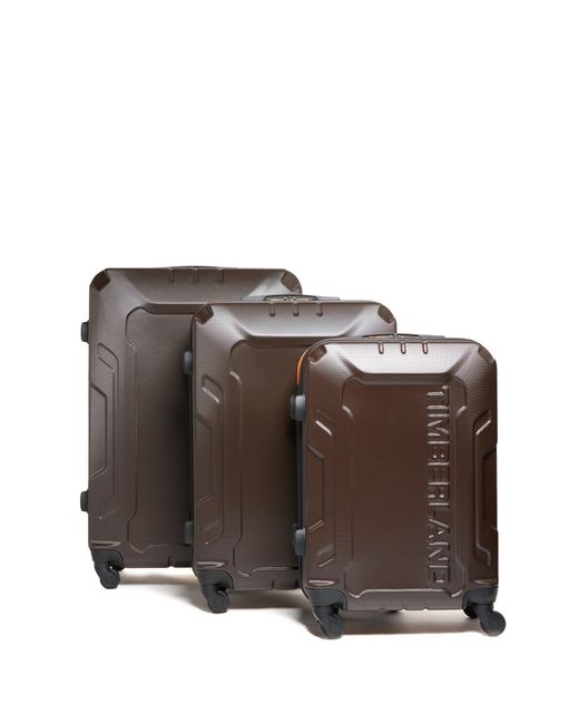 Timberland Brown Boscawen Hardside Spinner 3-piece Suitcase Set for men