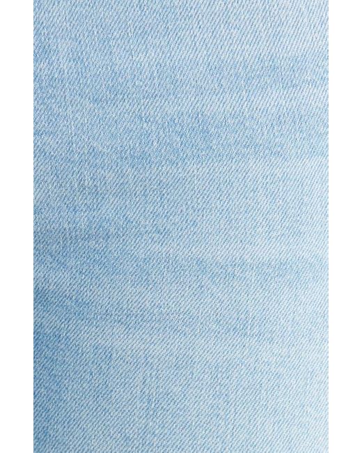 Mother Blue The Insider High Waist Fray Hem Crop Bootcut Jeans