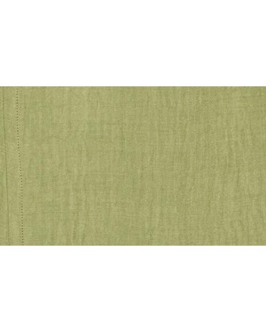 Max Studio Green Bubble Short Sleeve Top