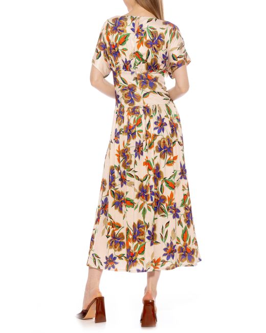 Alexia Admor Natural Luna Dolman Sleeve Maxi Dress