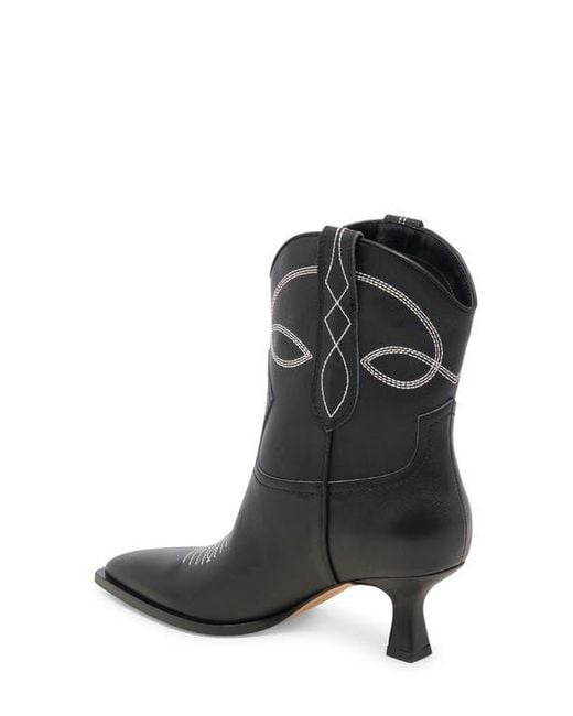 Dolce Vita Black Angel Pointed Toe Western Boot