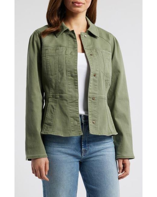 Wit & Wisdom Green Peplum Jacket