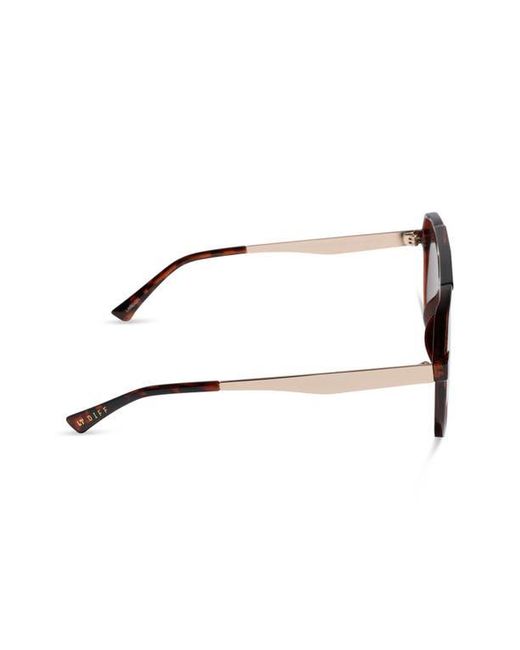 DIFF Brown 59Mm Landon Aviator Sunglasses