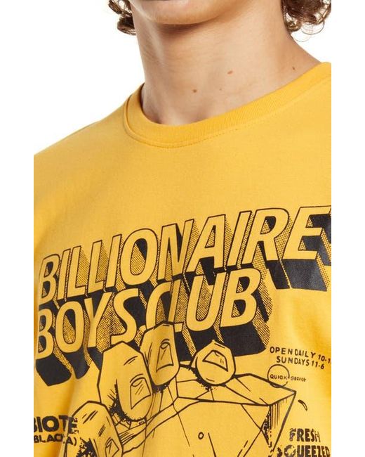 BBCICECREAM Yellow Bb Pressed Diamonds Graphic Tee for men