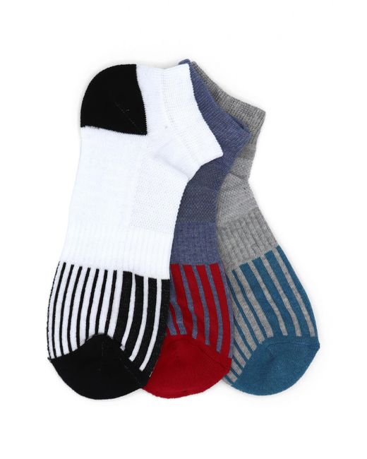Lorenzo Uomo White 3-pack Ankle Socks for men