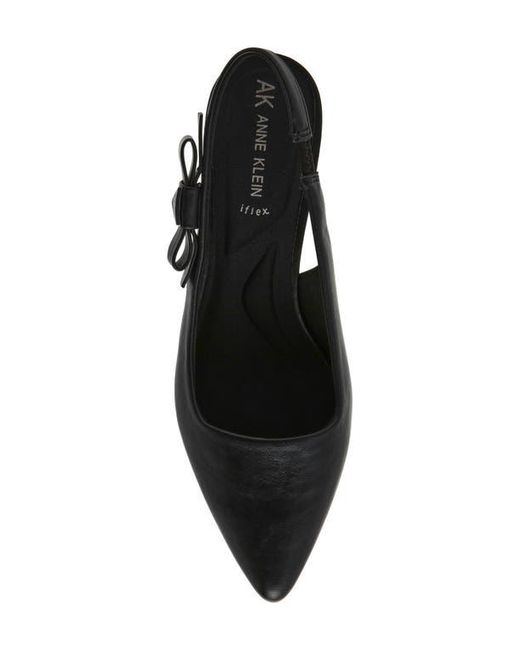 Anne Klein Black Ibbey Slingback Pump