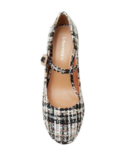 Lisa Vicky Metallic Bobble Platform Pump