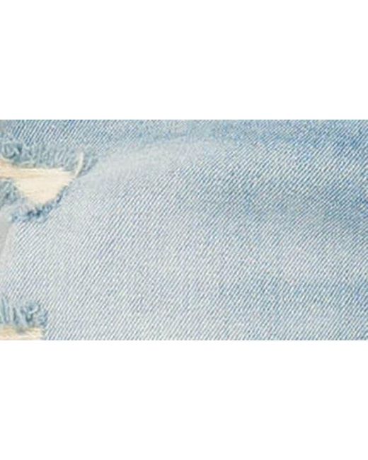 Kut From The Kloth Blue Jane High Waist Distressed Release Hem Cutoff Denim Shorts