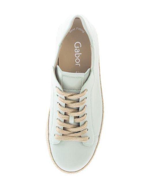 Gabor White Platform Sneaker