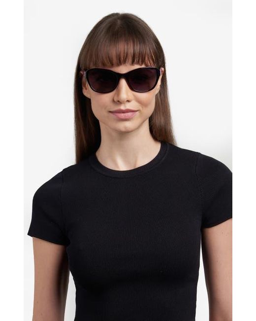 Kate Spade Black 56Mm Gradient Rectangular Sunglasses