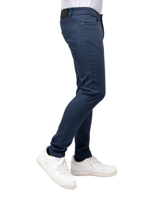 Xray Jeans Blue Cotton-Blend Twill Skinny Jeans for men