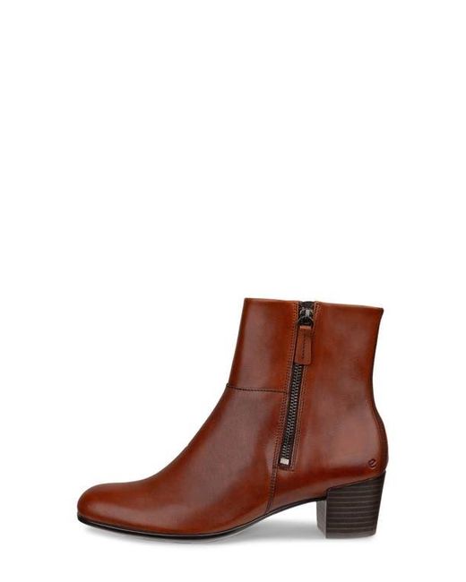 Ecco Brown Shape Mid Zip Bootie