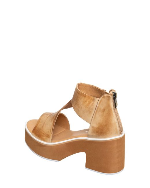 Antelope Brown Ingram Platform Leather Sandal