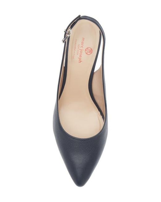 Marc Joseph New York Blue Juliana Slingback Pointed Toe Pump