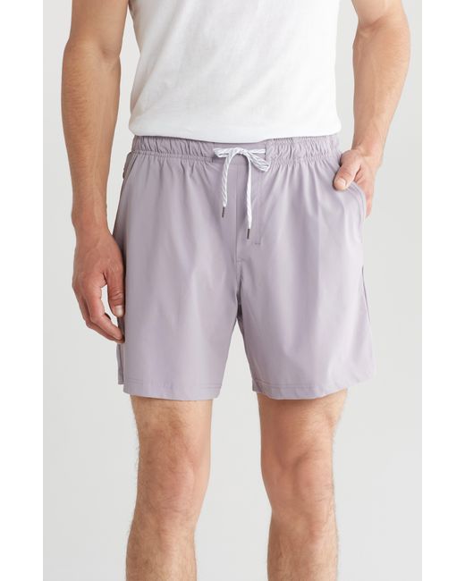 90 Degrees Gray Warp Landon Shorts for men