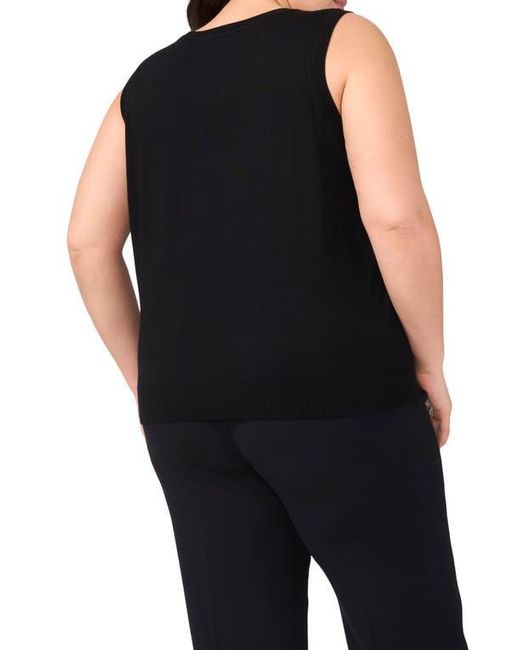 Halogen® Black Sleeveless Knit Shell