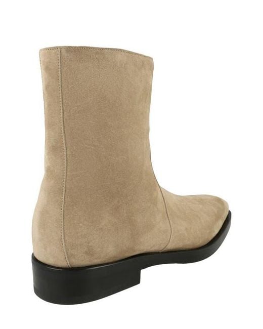 Ferragamo Natural Gerald Side Zip Boot