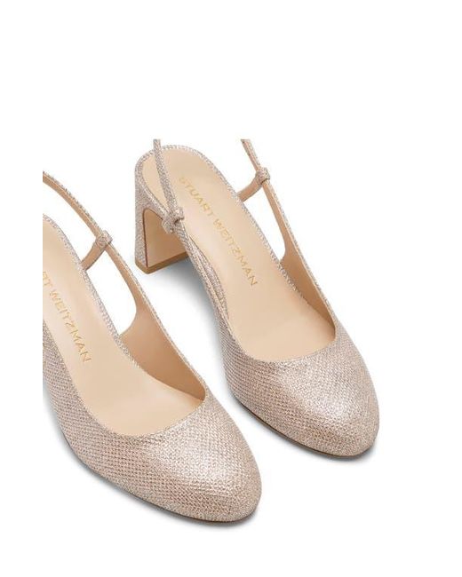 Stuart Weitzman Natural Babette Slingback 60 Pump