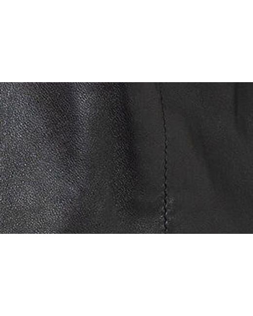 PINOPORTE Black Lambskin Leather Jacket for men