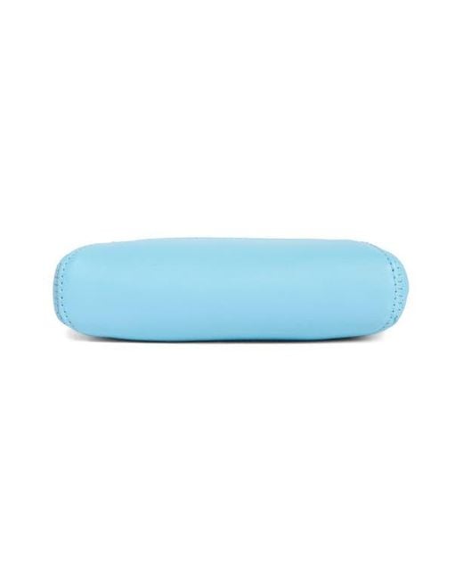 Steve Madden Blue Zip Pouch Wristlet