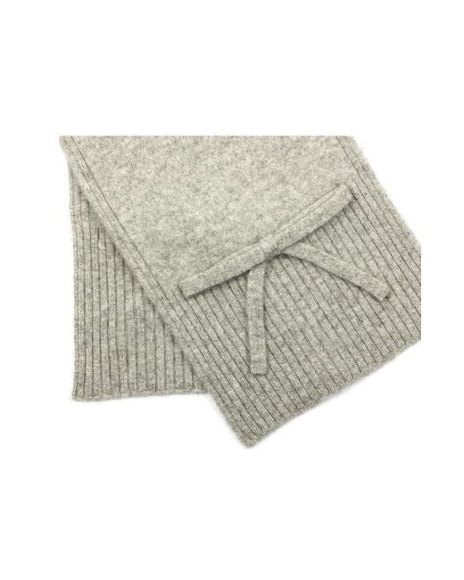 Kate Spade Gray Bow Wool Scarf