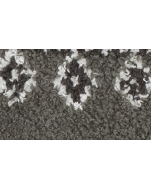 Barefoot Dreams Gray Cozychic Fair Isle Socks