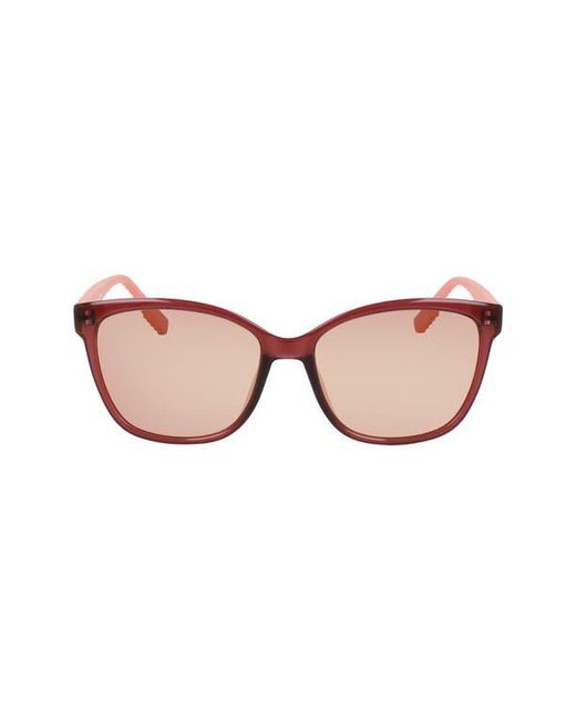 Converse Pink Oversized Square Frame Sunglasses
