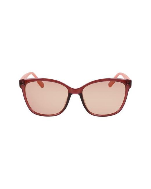 Converse Pink Oversized Square Frame Sunglasses