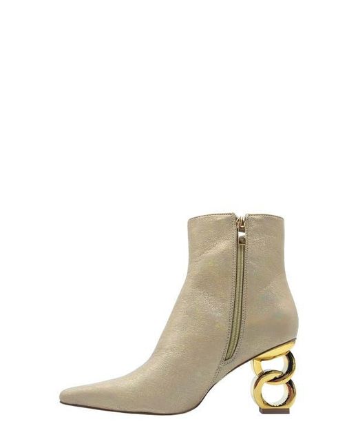 Ninety Union White Roxy Pebbled Ankle Boot