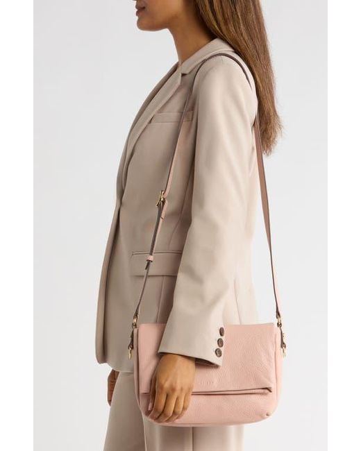 Aimee Kestenberg Pink Preston Medium Leather Crossbody Bag