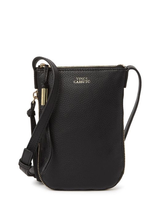 Vince Camuto Kenzy Leather Phone Crossbody Bag In Black 04 At Nordstrom ...