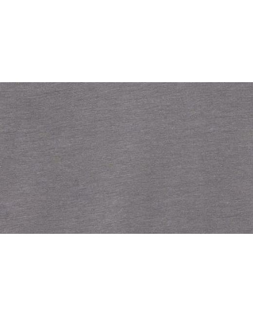 Xray Jeans Gray Split Neck Cotton Jersey Tee for men