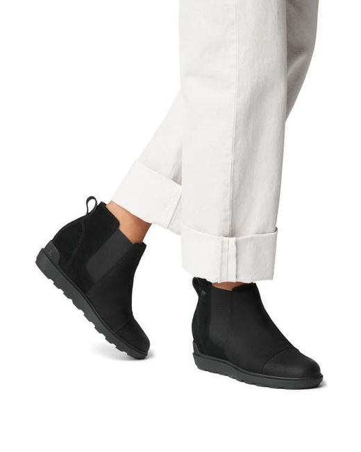 Sorel Black Evie Ii Chelsea Bootie