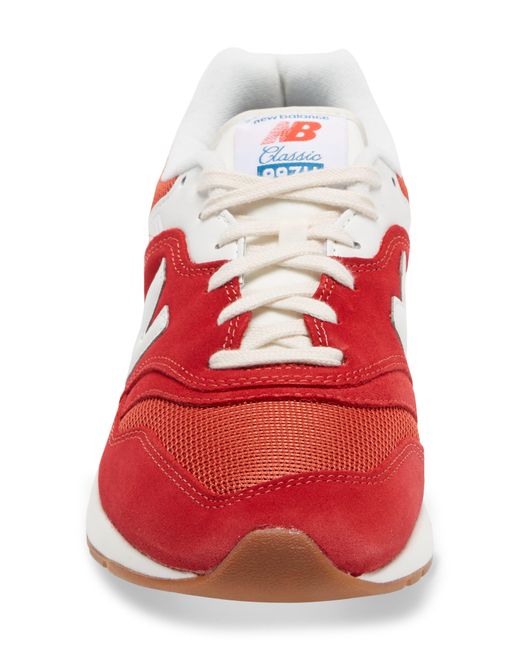 New Balance 997 H Sneaker In Red At 