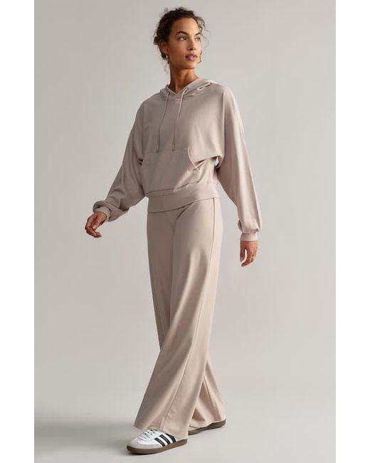 Rhone Natural Ripple Wide Leg Sweatpants