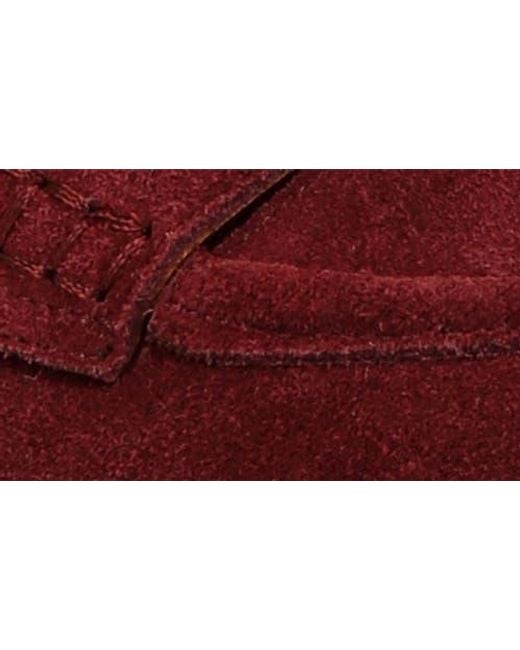 Rag & Co Red Honora Lug Sole Loafer