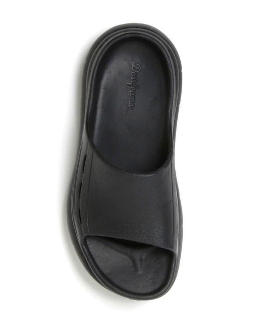 Dearfoams Black Powell Slide Sandal for men