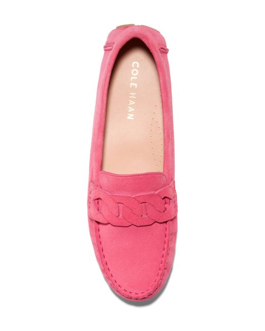Cole Haan Pink Evelyn Chain Driver Loafer