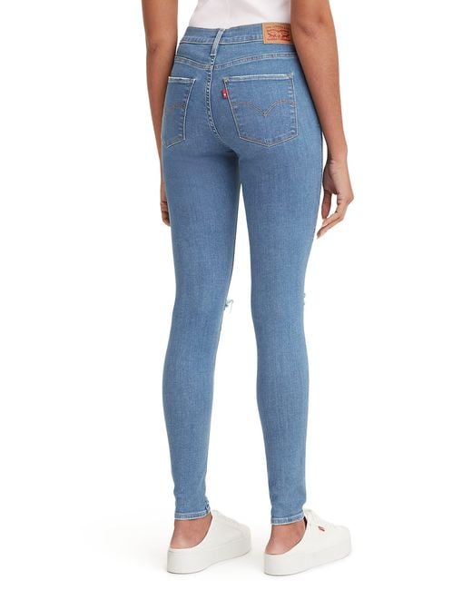 Levi's Blue 720 High Waist Super Skinny Jeans
